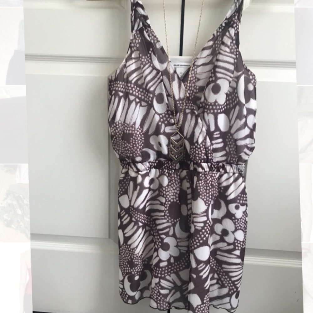 Club Monaco Floral V-Neck Romper